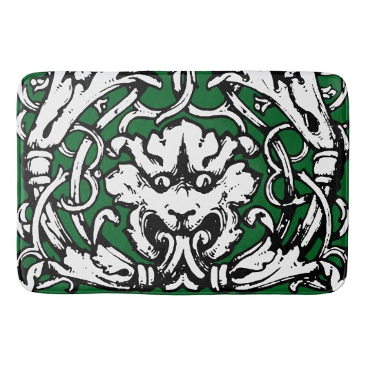 20世紀初頭結び糸細工ライオン バスマット (正面)