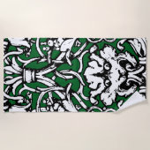 20世紀初頭結び糸細工ライオン ビーチタオル (正面)