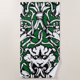 20世紀初頭結び糸細工ライオン ビーチタオル