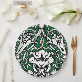 20世紀初頭結び糸細工ライオン ペーパープレート