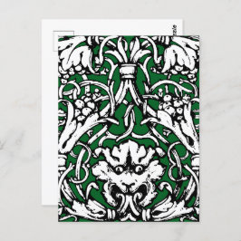 20世紀初頭結び糸細工ライオン ポストカード