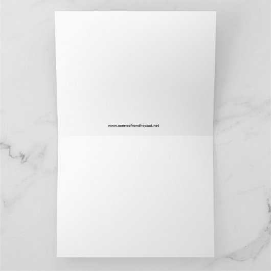 20世紀限定ヴィンテージニューヨークセントラルレール サンキューカード (内部)