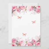 20中国結婚記念日赤面バラ 招待状 (裏面)