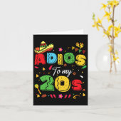 20代おもしろい30歳の誕生日にCinco De Mayoへ カード (黄色い花)