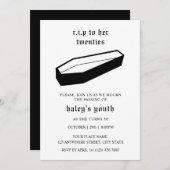 20代から20代の葬儀30歳の誕生日 招待状 (正面/裏面)