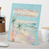 20代が日に当たる 台座サイン (インサイチュ)