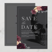 20代との別れパーティーのSave the Date - 花を添えて 招待状 (正面/裏面)