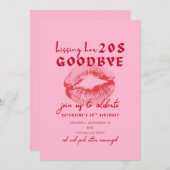 20代に別れを告げる 招待状 (正面/裏面)