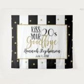 20代に別れを告げる 30歳の誕生日写真プロップ タペストリー (正面(横))