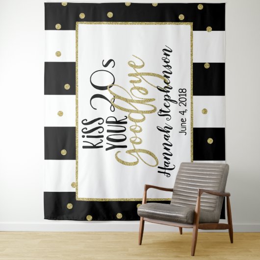 20代に別れを告げる 30歳の誕生日写真プロップ タペストリー (インサイチュ)