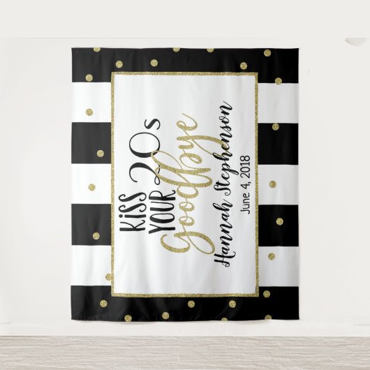 20代に別れを告げる 30歳の誕生日写真プロップ タペストリー (正面)