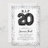 20代にRIP 30歳の誕生日パーティーの招待状 招待状 (正面)