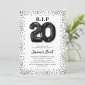 20代にRIP 30歳の誕生日パーティーの招待状 招待状 (スタンド正面)