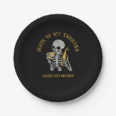 20代のスケルトンへの死 ペーパープレート (正面)