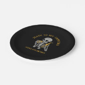 20代のスケルトンへの死 ペーパープレート (アングル)