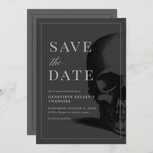 20代のパーティーを救う日 招待状 (正面/裏面)