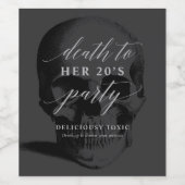 20代のワインラベルで死ぬ ワインラベル (シングルラベル)