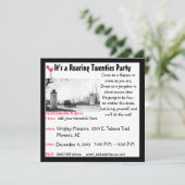 20代の大騒ぎ禁止テーマパーティー 招待状 (スタンド正面)