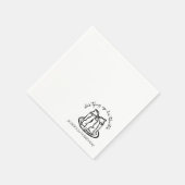 20代の弓をテーマにした誕生日 スタンダードカクテルナプキン (角)