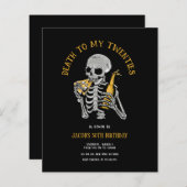 20代の招待状に予算死 (正面/裏面)