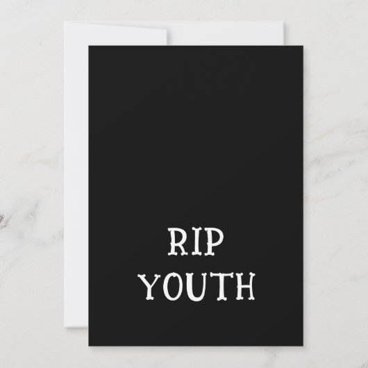 20代の招待状 招待状 (裏面)