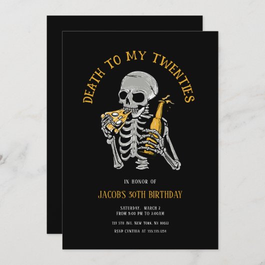 20代の招待状 招待状 (正面/裏面)