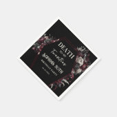 20代の死のフローラ30歳の誕生日ナプキン スタンダードカクテルナプキン (角)