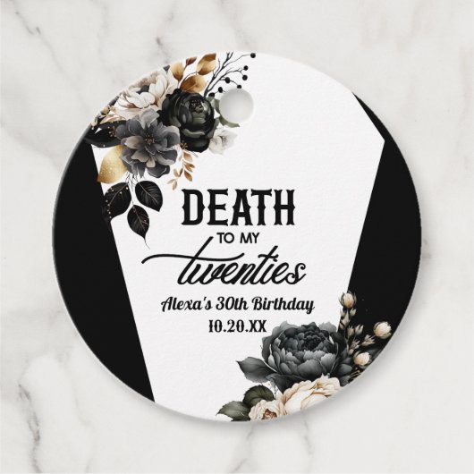 20代の死フローラ30歳の誕生日パーティー フェイバータグ (正面)
