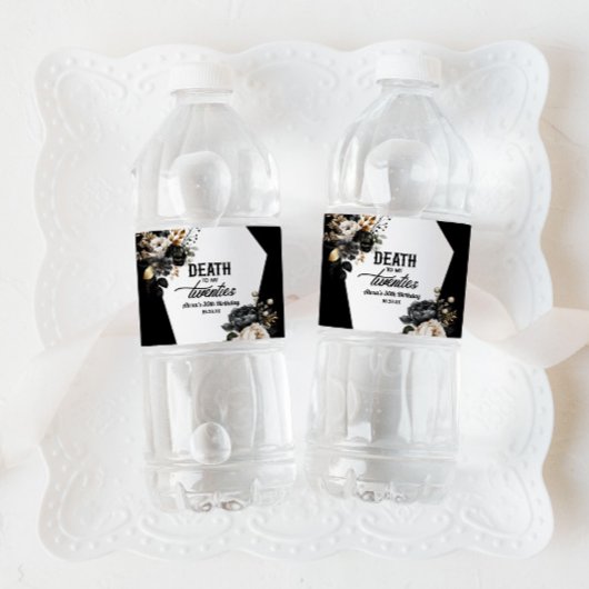 20代の死フローラ30歳の誕生日パーティー ペットボトルラベル