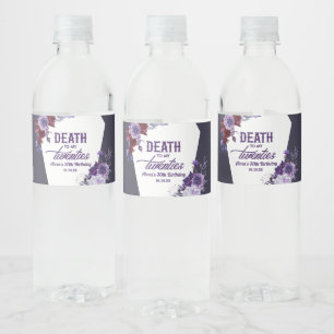 20代の死フローラ30歳の誕生日パーティー ペットボトルラベル