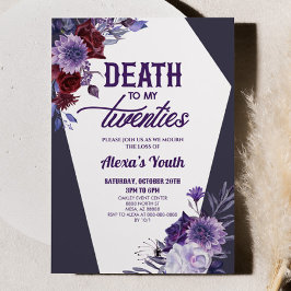 20代の死フローラ30歳の誕生日パーティー 招待状