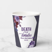 20代の死フローラ30歳の誕生日パーティー 紙コップ (裏面)