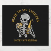 20代の死 ビールラベル (シングルラベル)