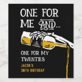 20代の死 ワインラベル (シングルラベル)