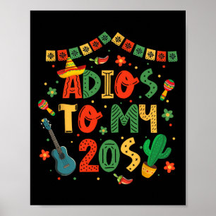 20代の飾り付けにアディオス30th Birthday Cinco De ポスター