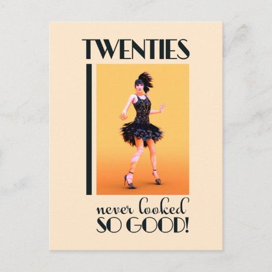 20代ほど良いヴィンテージはない ポストカード (正面)