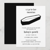 20代よ、安らかに眠れ 30歳の誕生日追悼式 招待状 (正面/裏面)