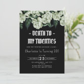 20代エレガント30歳の誕生日へのフローラ死 招待状 (スタンド正面)