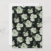 20代エレガント30歳の誕生日へのフローラ死 招待状 (裏面)