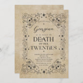 20代ハロウィーン30歳の誕生日パーティーに死ぬ 招待状 (正面/裏面)
