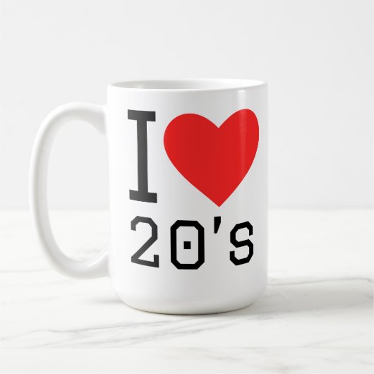 20代大好き コーヒーマグカップ (左)