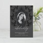 20代終了 追悼カード 招待状 (スタンド正面)