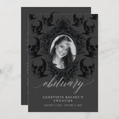 20代終了 追悼カード 招待状 (正面/裏面)