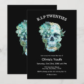 20代終了 30歳誕生日 私の青春に別れを 招待状 (正面/裏面)