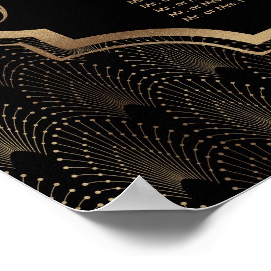 20代魅力的のギャツビー素晴らし座席表 ポスター (角)