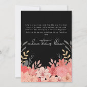 20代30歳の誕生日にミニマルな死 招待状 (裏面)