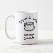 20代30歳の誕生日を迎えるブラックボウ コーヒーマグカップ (左)