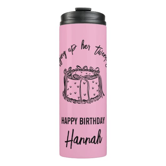 20代30歳の誕生日を迎えるブラックボウ タンブラー (正面)