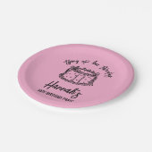 20代30歳の誕生日を迎えるブラックボウ ペーパープレート (アングル)