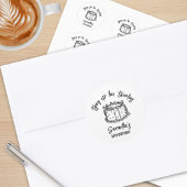 20代30歳の誕生日を迎えるブラックボウ ラウンドシール